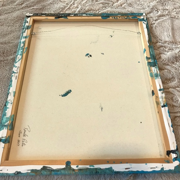 Abstract art Riding the Wave 16 x 20 original artwork signed by artist - Picture 9 of 9